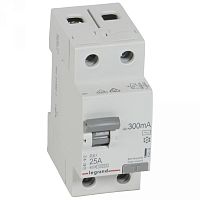 Выключатель дифференциальный (УЗО) RX3 2п 25А 300мА тип AC | код. 402032 |  Legrand